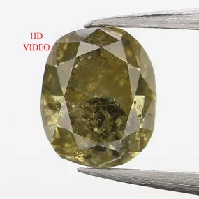 0.41 Ct Natural Loose Diamond, Cushion Diamond, Fancy  Diamond, Green Diamond, Yellow Diamond, Polished Diamond, Real Diamond L5