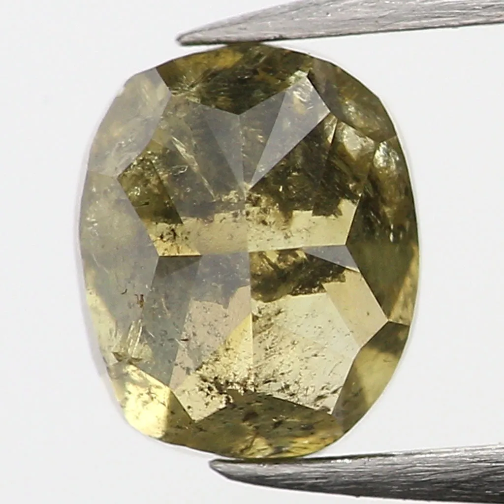 0.41 Ct Natural Loose Diamond, Cushion Diamond, Fancy  Diamond, Green Diamond, Yellow Diamond, Polished Diamond, Real Diamond L5