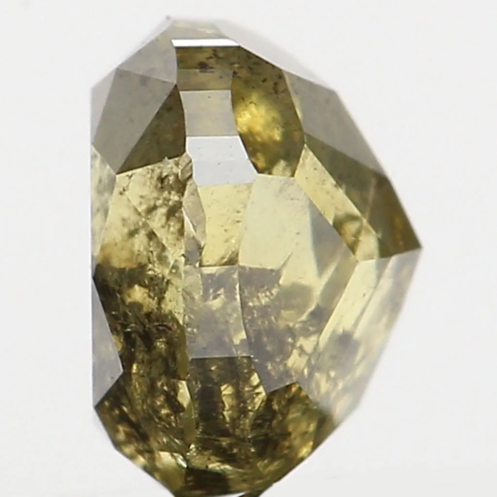 0.41 Ct Natural Loose Diamond, Cushion Diamond, Fancy  Diamond, Green Diamond, Yellow Diamond, Polished Diamond, Real Diamond L5