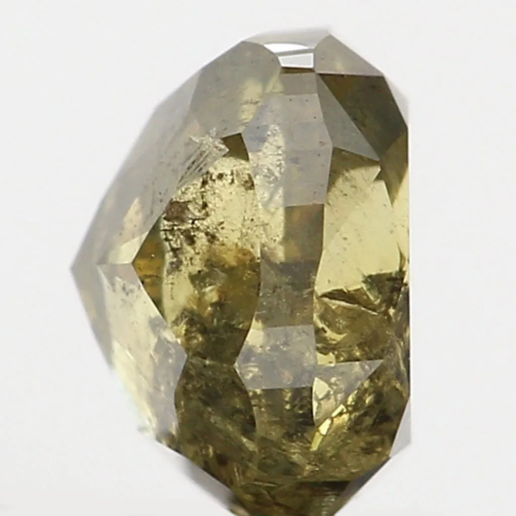 0.41 Ct Natural Loose Diamond, Cushion Diamond, Fancy  Diamond, Green Diamond, Yellow Diamond, Polished Diamond, Real Diamond L5