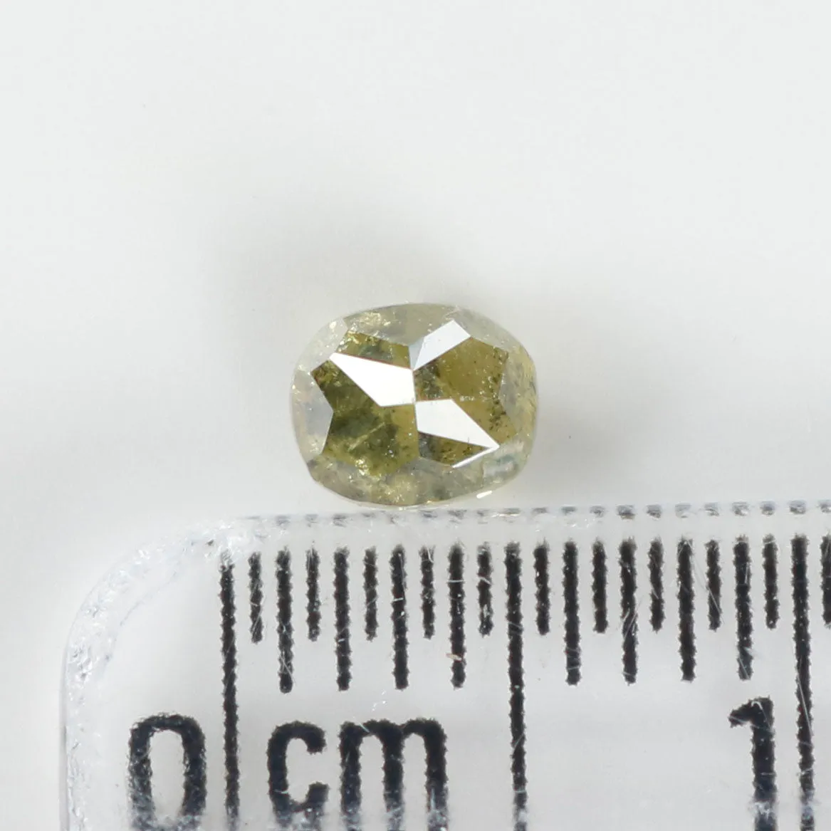 0.41 Ct Natural Loose Diamond, Cushion Diamond, Fancy  Diamond, Green Diamond, Yellow Diamond, Polished Diamond, Real Diamond L5