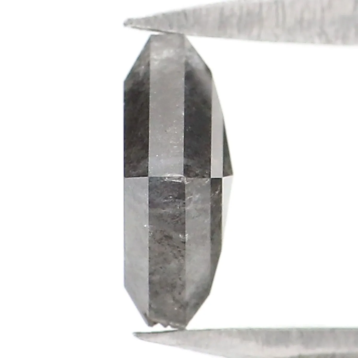 0.50 CT Natural Loose Kite Shape Diamond Salt And Pepper Kite Shape Diamond 6.15 MM Natural Black Grey Color Kite Rose Cut Diamo