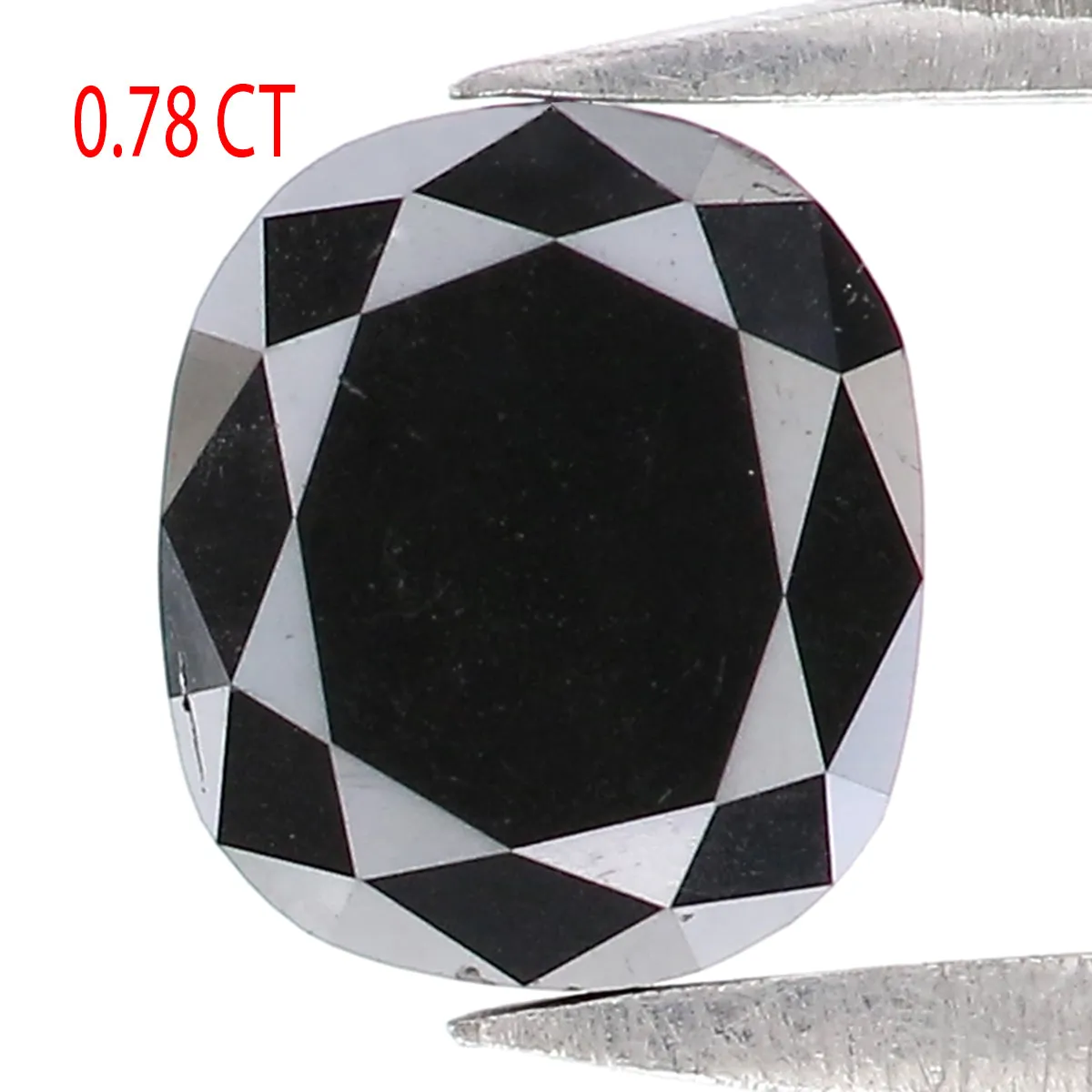 0.78 CT Natural Loose Oval Shape Diamond Black Oval Rose Cut Diamond 5.95 MM Natural Loose Black Color Oval Shape Rose Cut Diamo