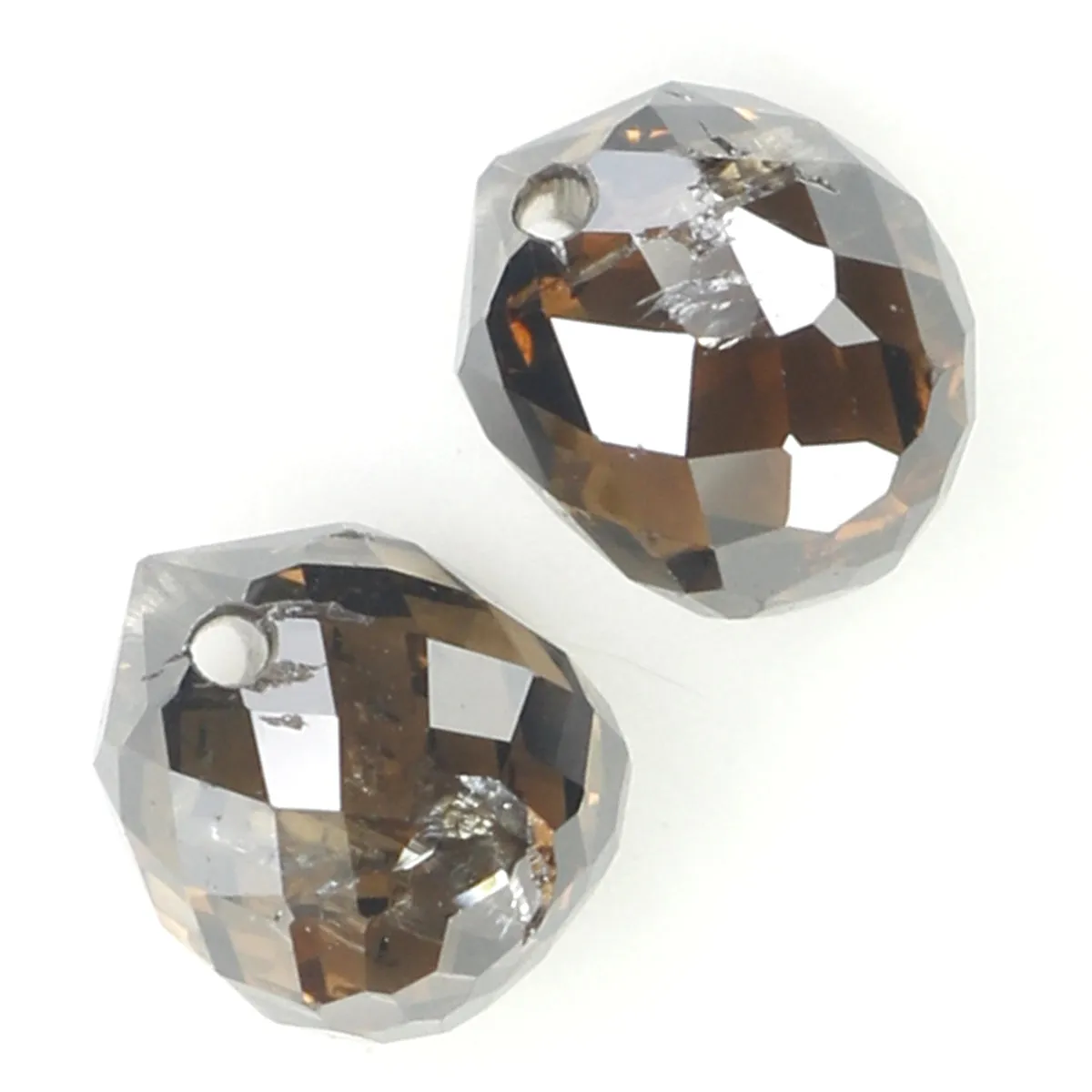 1.30 Ct Natural Loose Diamond, Briolette Diamond, Brown Diamond, Briolette Cut Bead Diamond, Polished Diamond, Faceted Diamond L