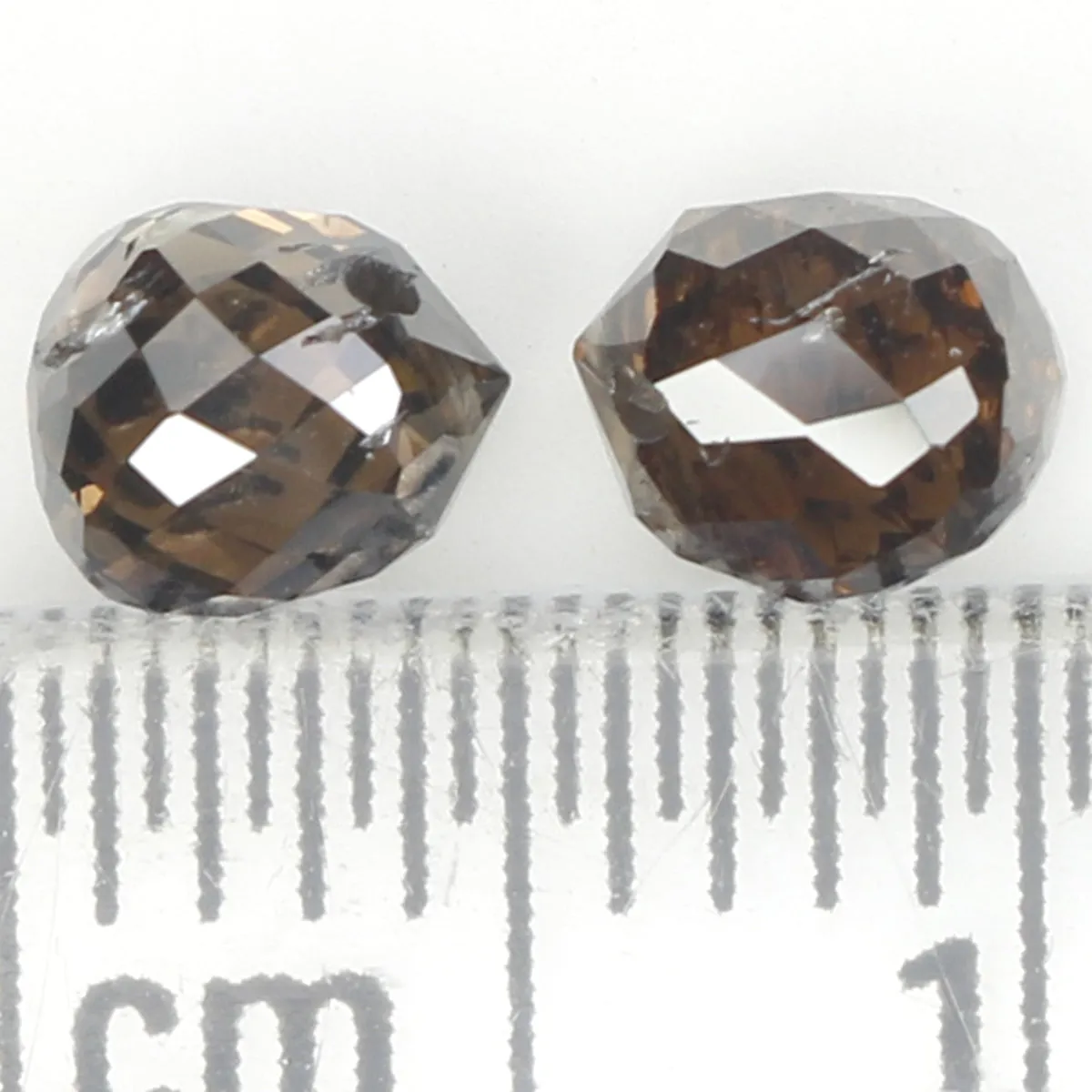 1.30 Ct Natural Loose Diamond, Briolette Diamond, Brown Diamond, Briolette Cut Bead Diamond, Polished Diamond, Faceted Diamond L