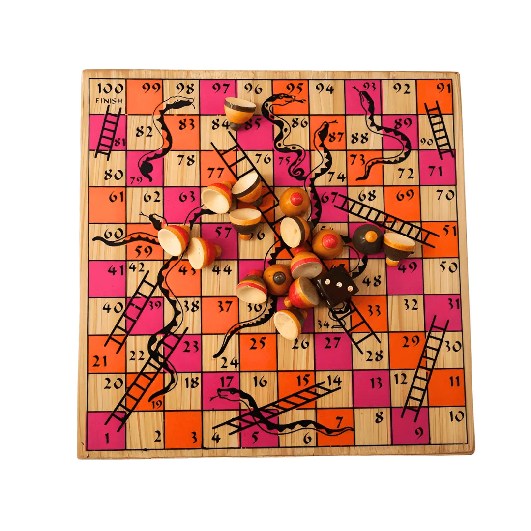 2 in 1 Ludo & Snake Game for Kids Age 3+