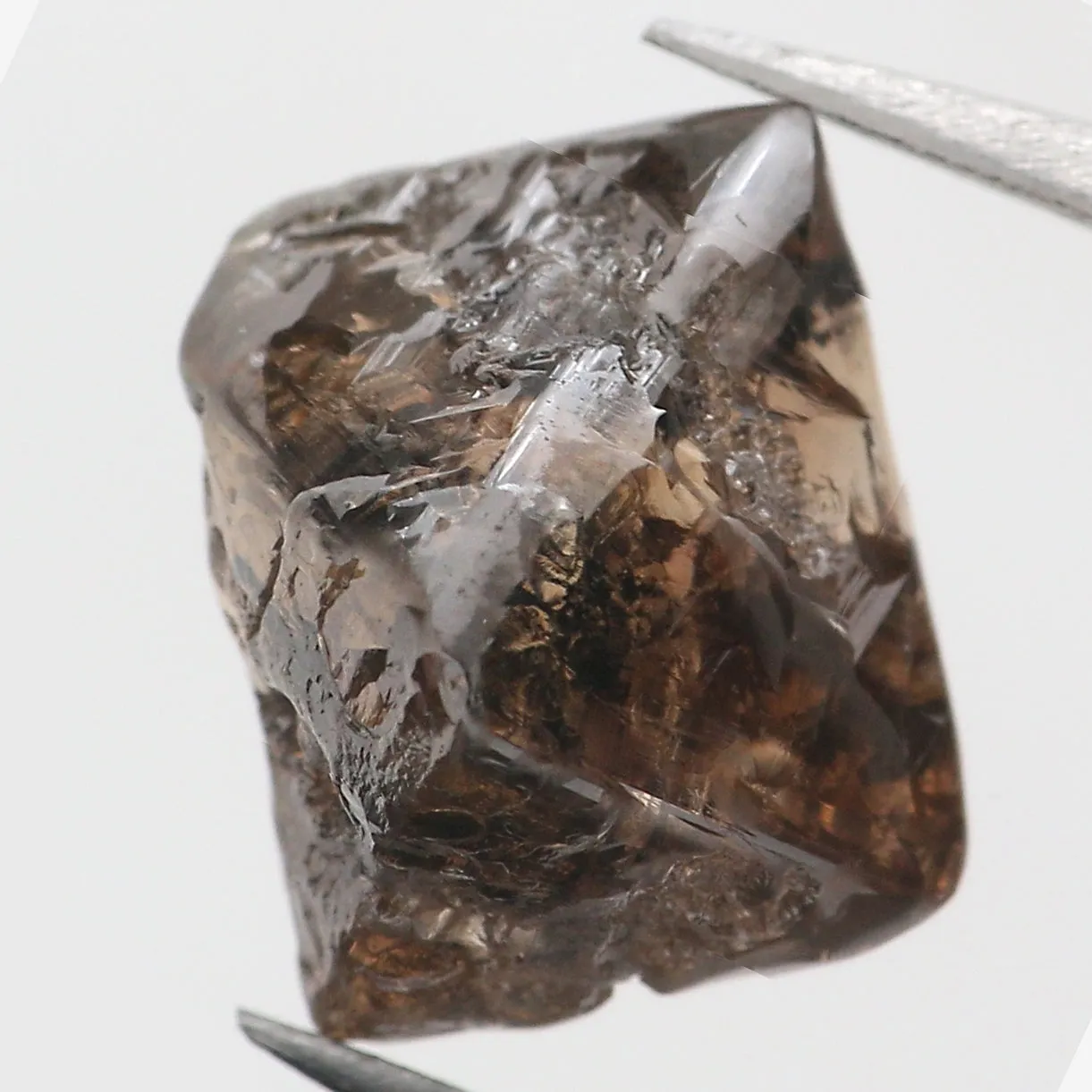 4.75 Ct Natural Loose Diamond Rough Brown Color I1 Clarity 9.20 MM KDL8837