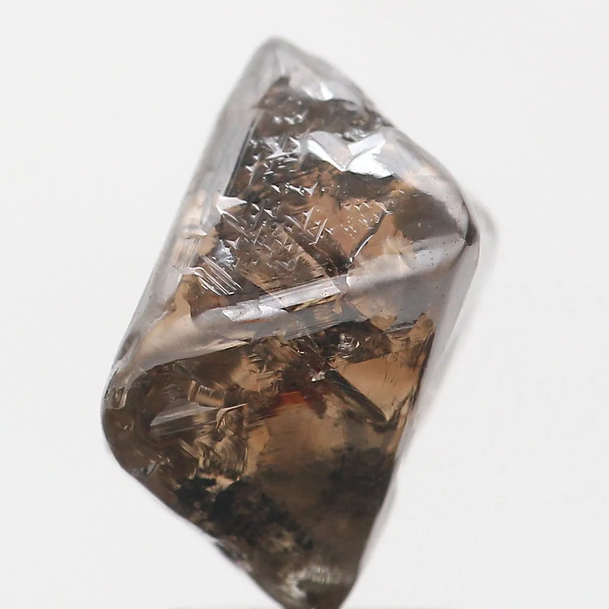 4.75 Ct Natural Loose Diamond Rough Brown Color I1 Clarity 9.20 MM KDL8837