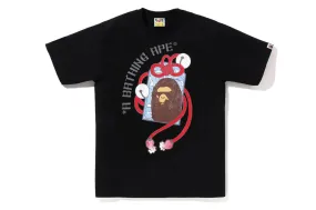 A Bathing Ape Japanese Traditional Charm Black Tee