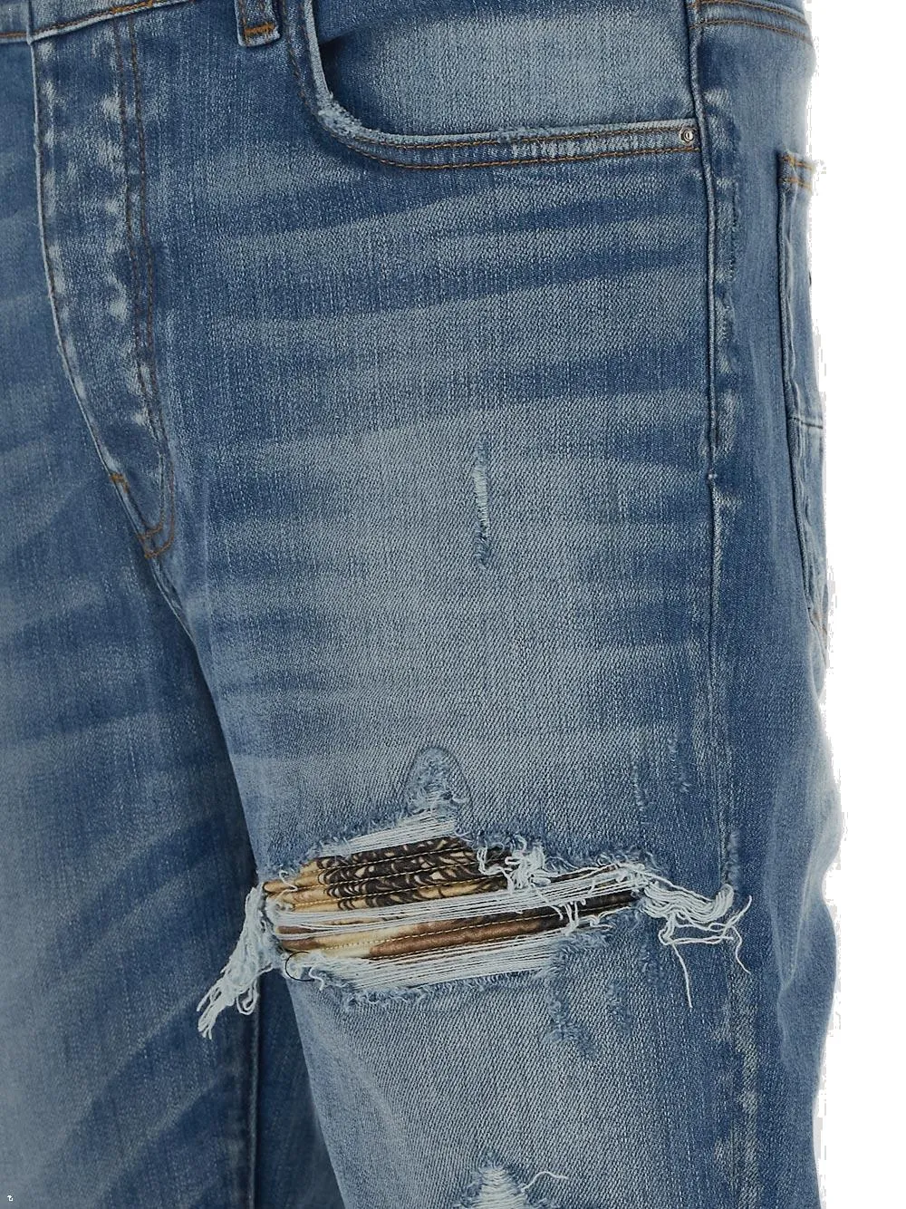 Amiri Distressed Slim Fit Jeans