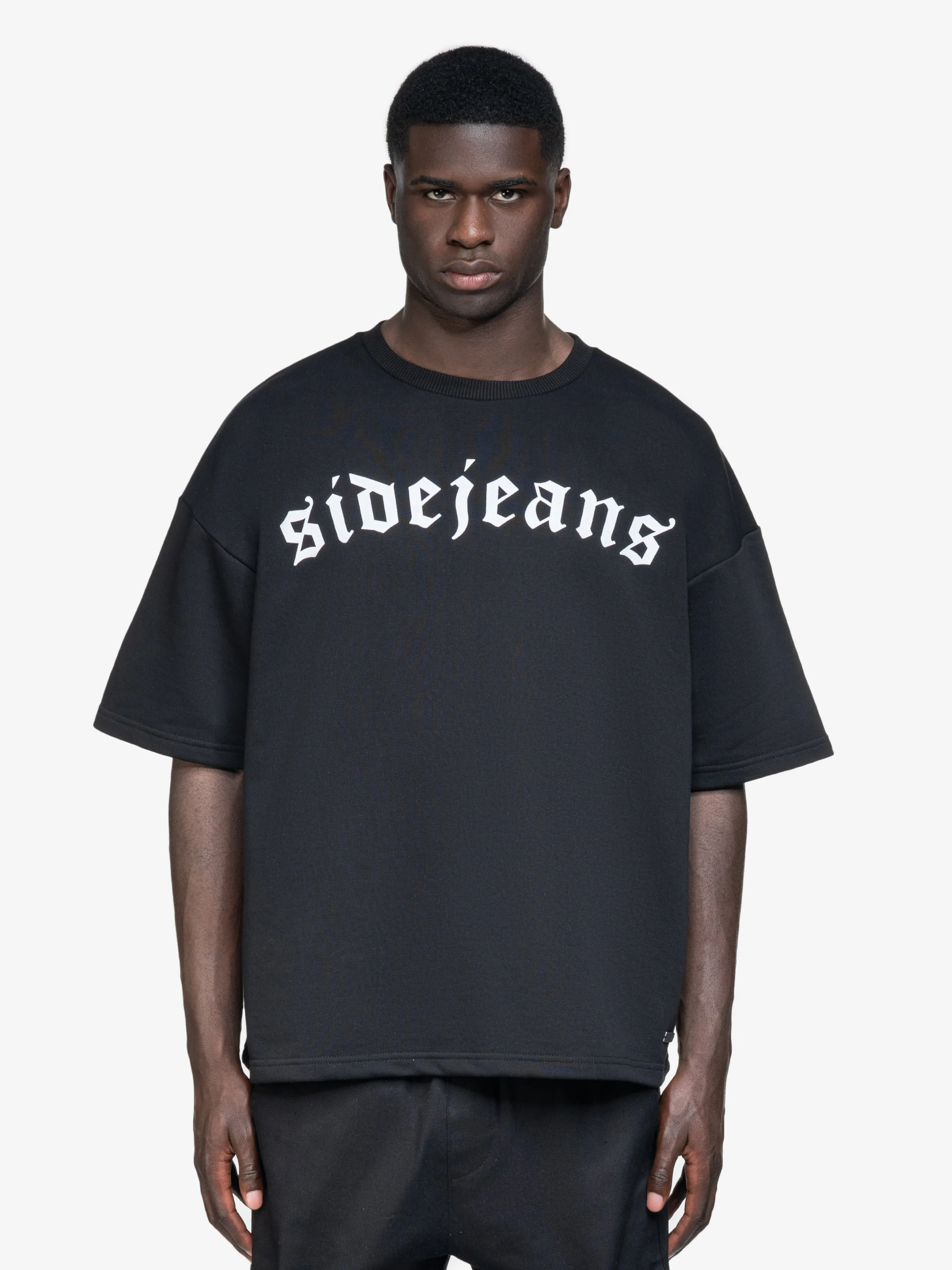 BASIC SIDEJEANS TEE BLACK