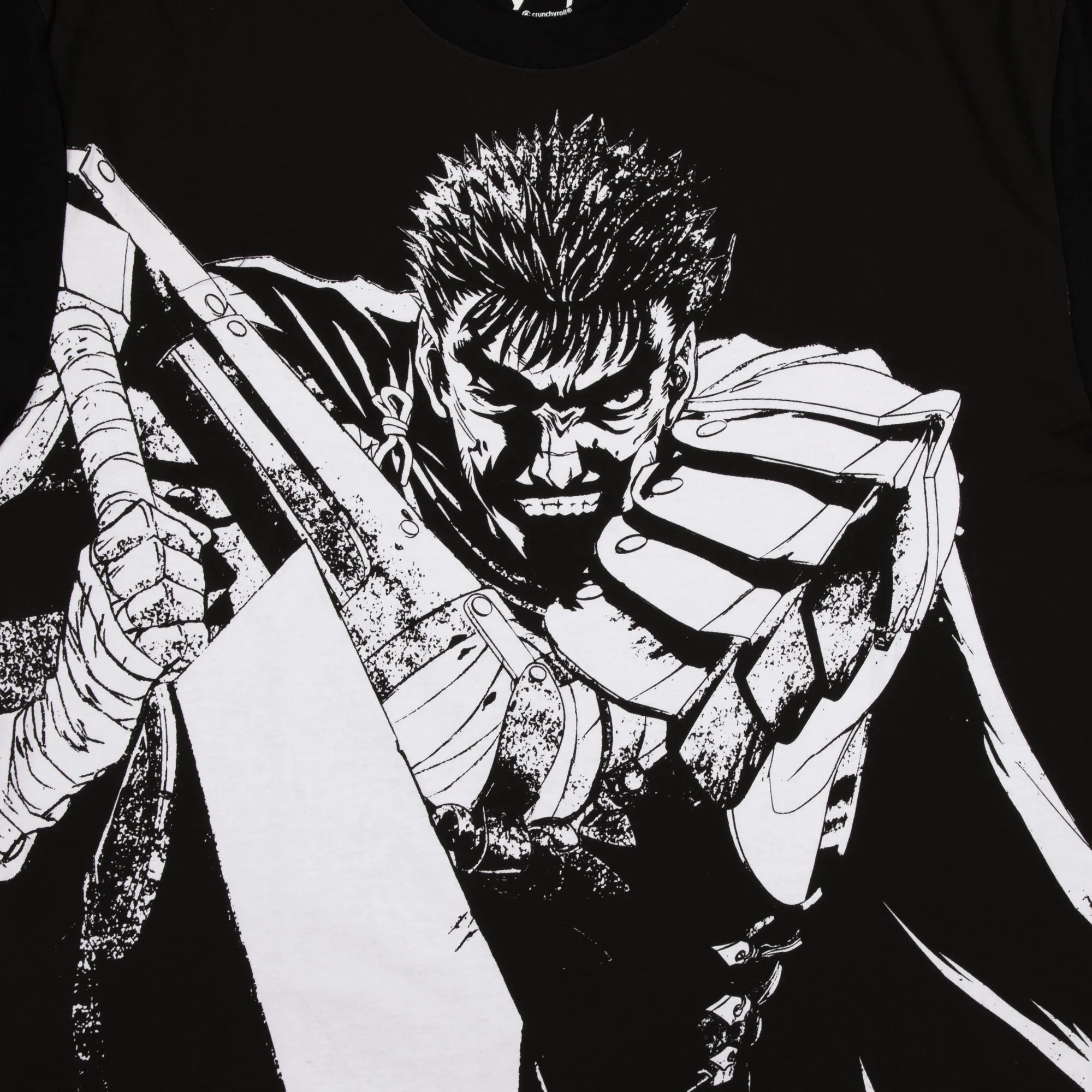 Black Swordsman Big Print Black Tee