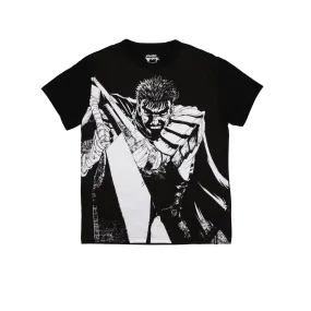 Black Swordsman Big Print Black Tee