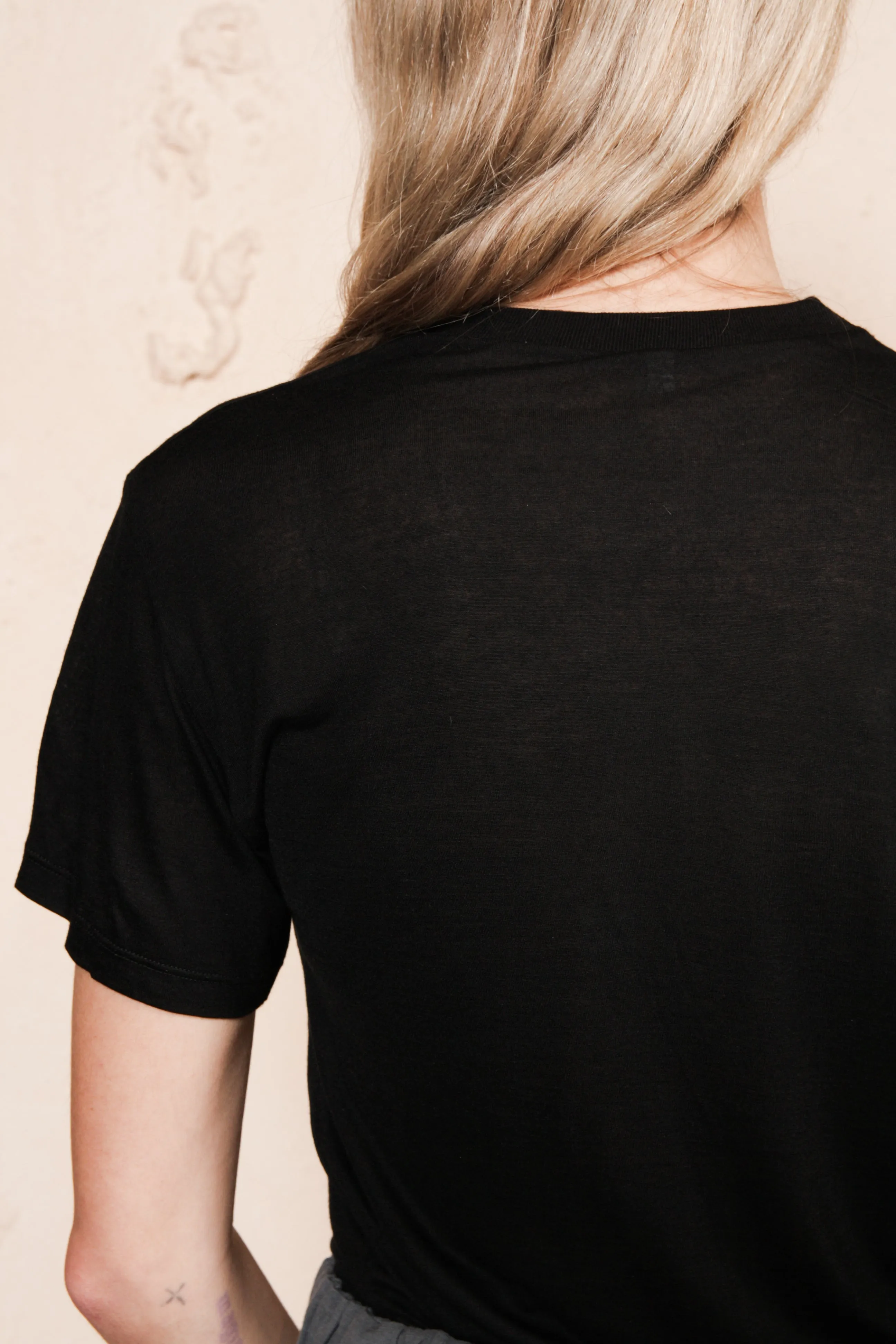 Black Tee Shirt Bamboo