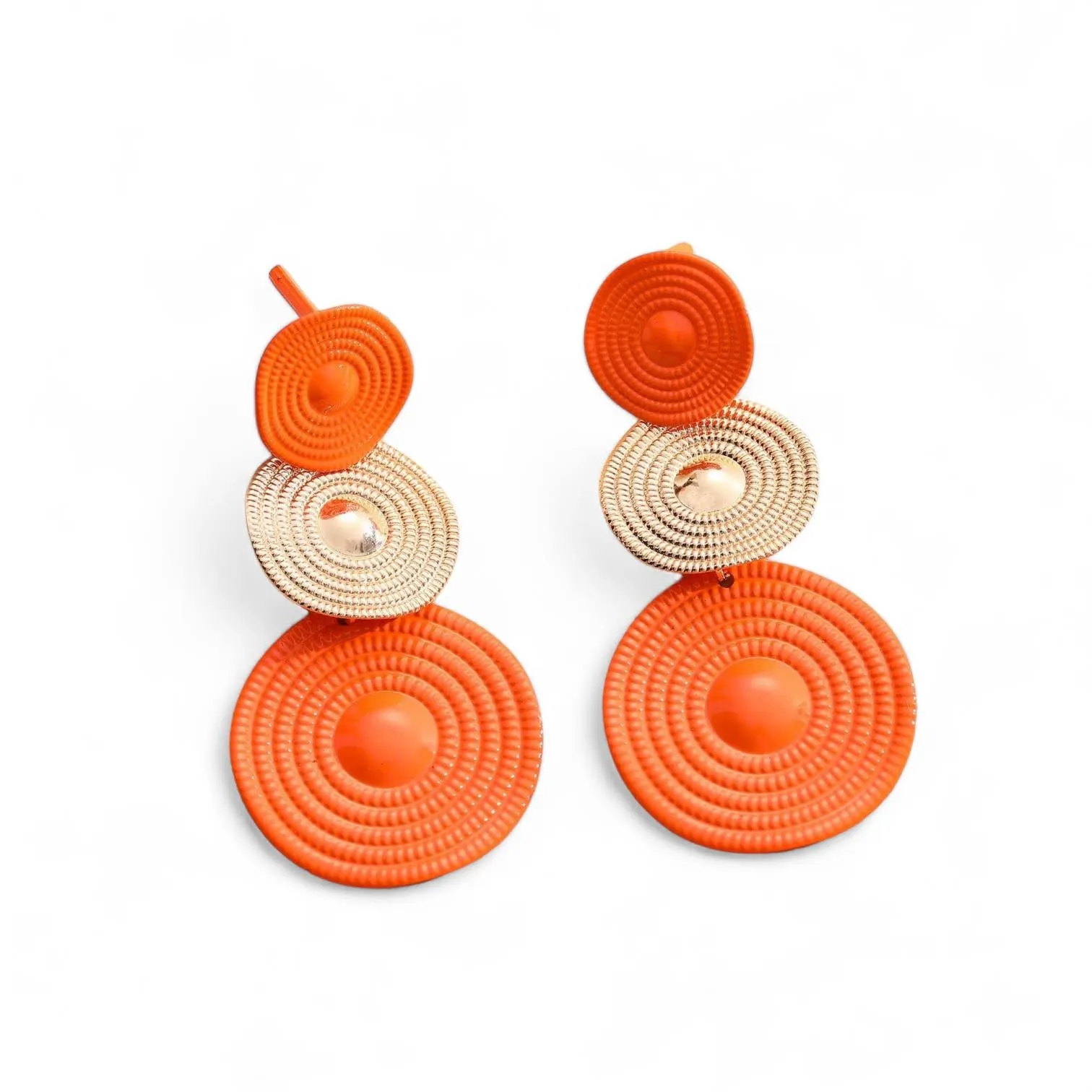 BLING Summer Vibrant Gong Drop Earrings