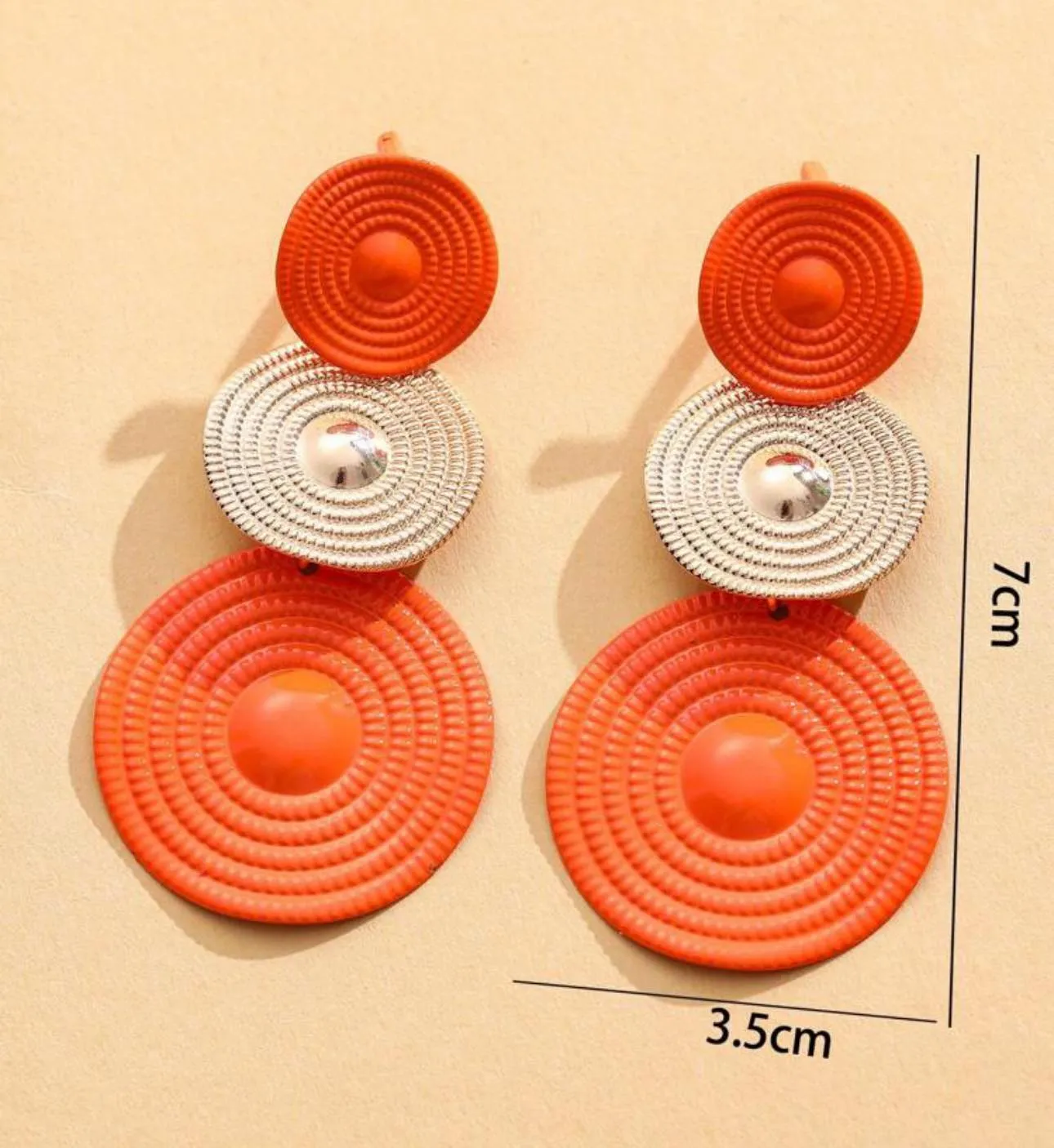 BLING Summer Vibrant Gong Drop Earrings