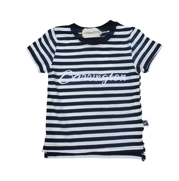 Carrington Kids - Stripe White and Black Tee