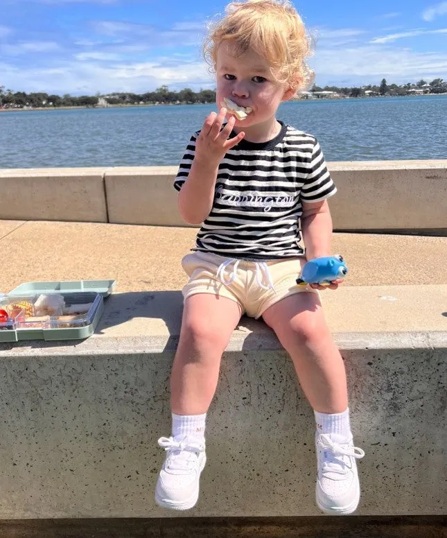 Carrington Kids - Stripe White and Black Tee