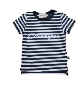 Carrington Kids - Stripe White and Black Tee