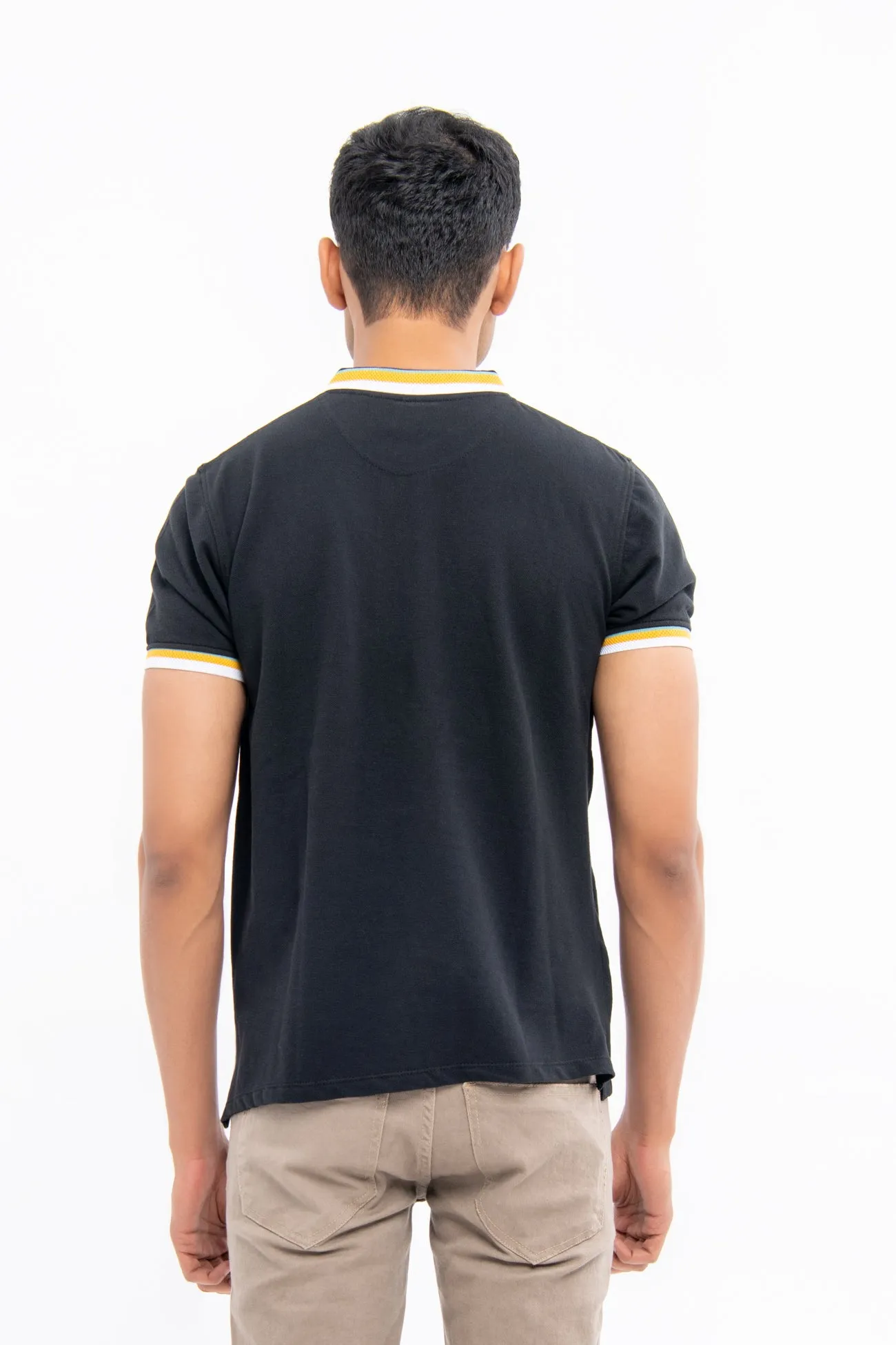 CONTRAST SHORT SLEEVE POLO SHIRT