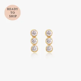 Diamond Bar Earrings