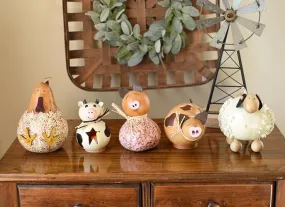 Farm Animal Gourds - Available in Multiple Sizes