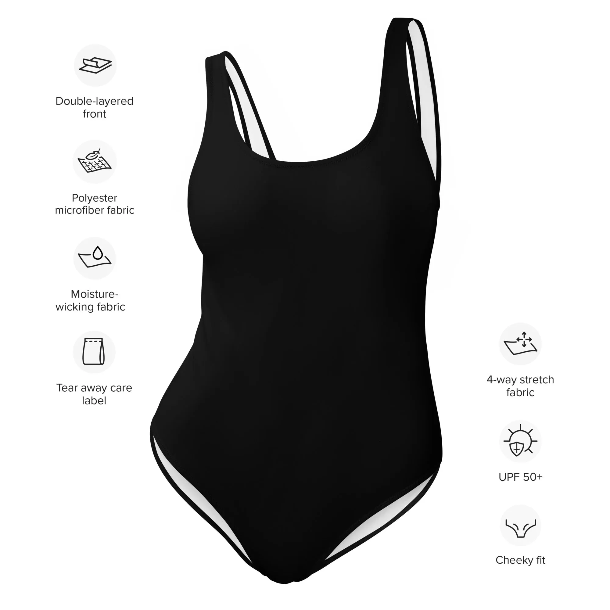 FLORIDA ECO ONE PIECE SWIMSUIT - BLACK