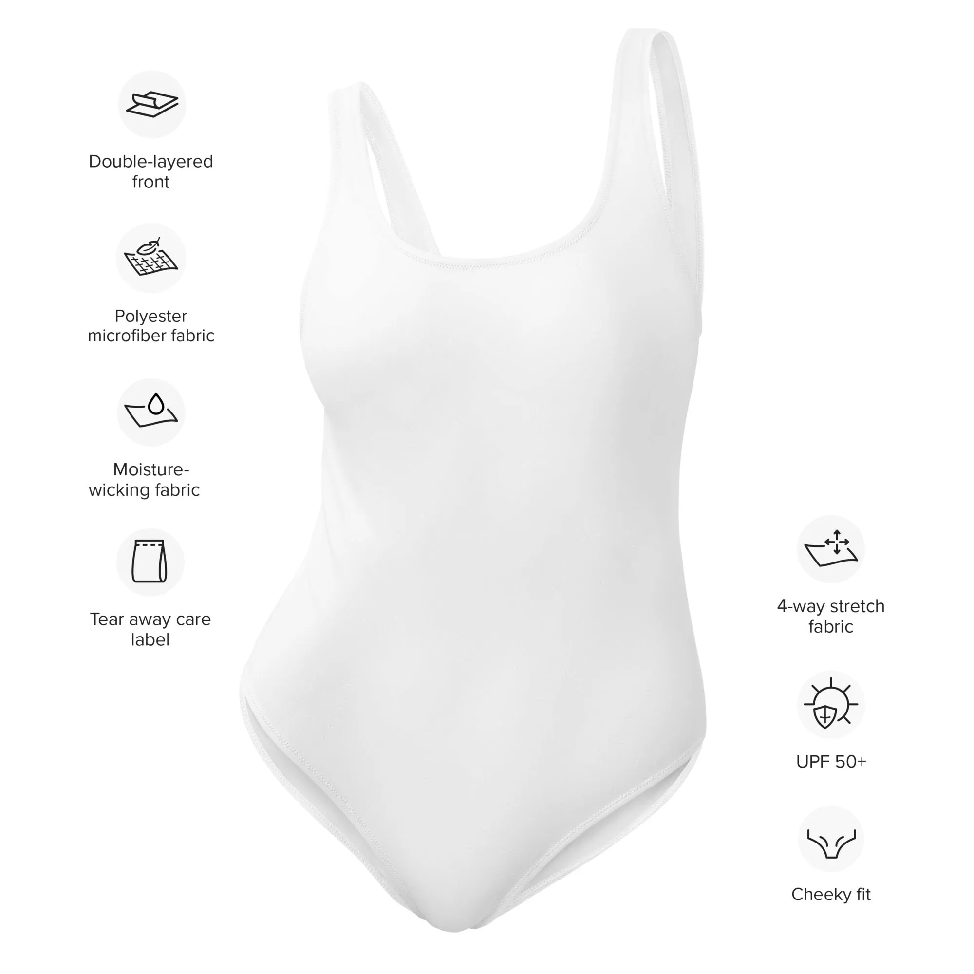 FLORIDA ECO ONE PIECE SWIMSUIT - WHITE