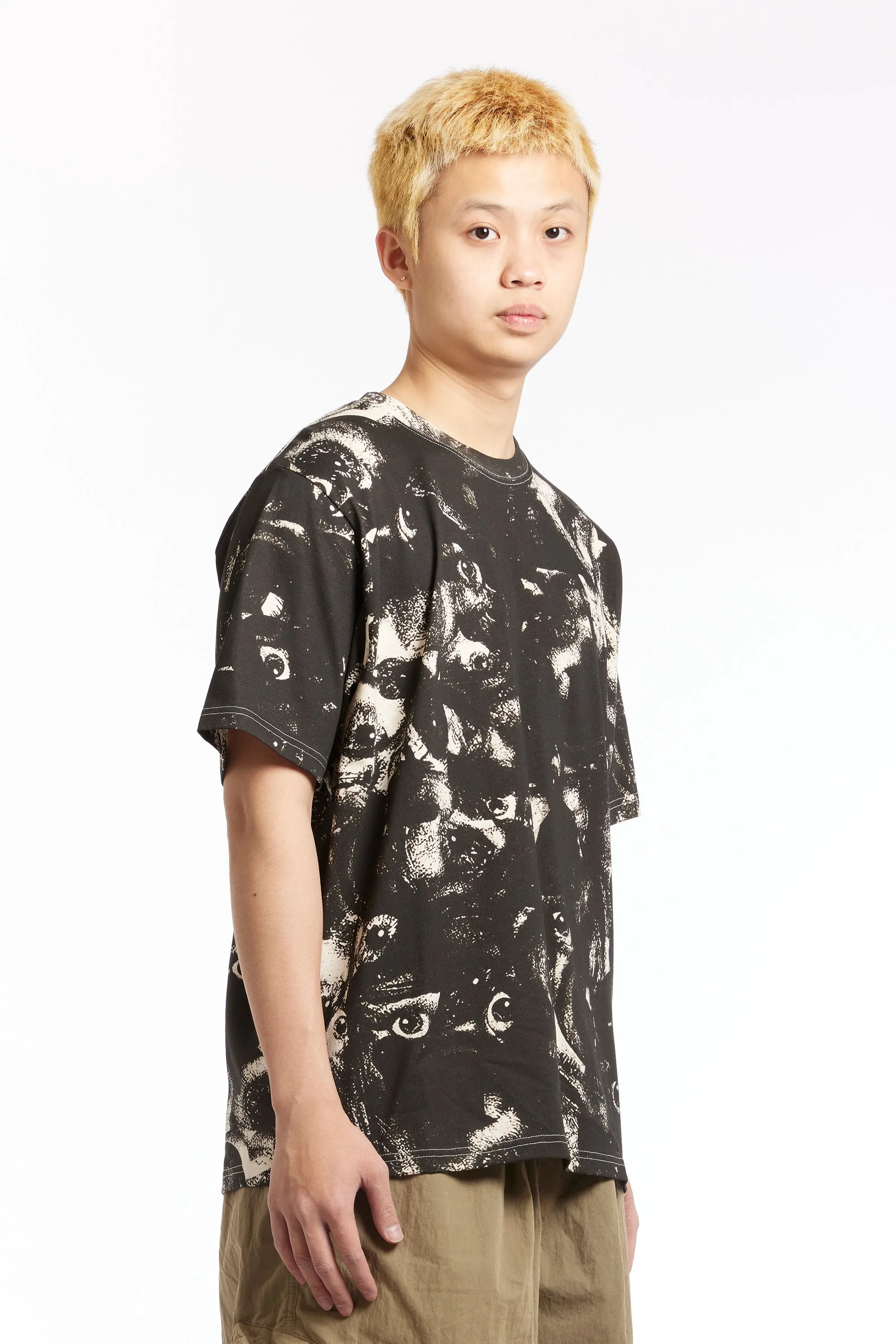 GENTLEFULLNESS - AOP EYES SHORT SLEEVE TEE