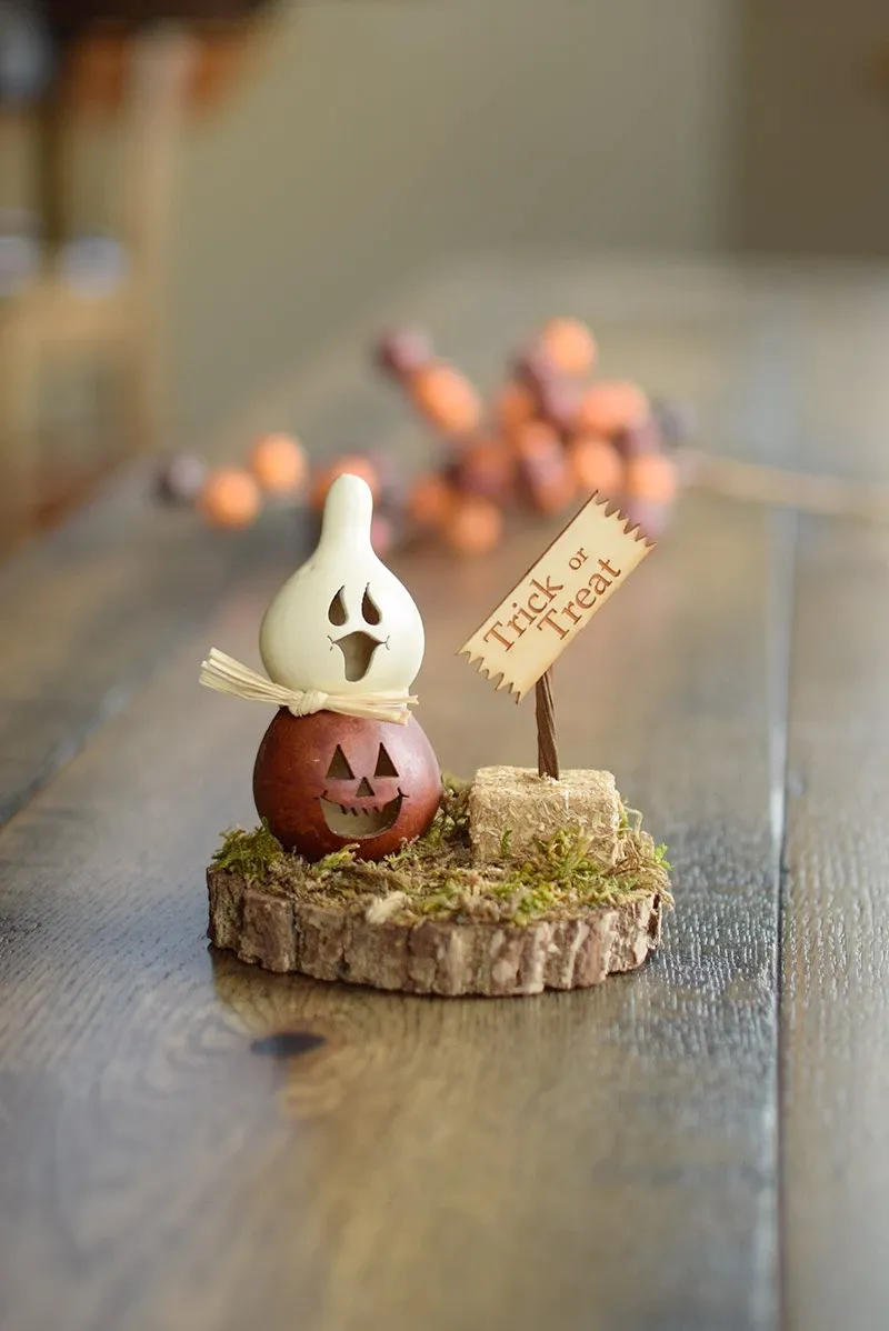 Halloween Scene Gourd - Available in Multiple Styles