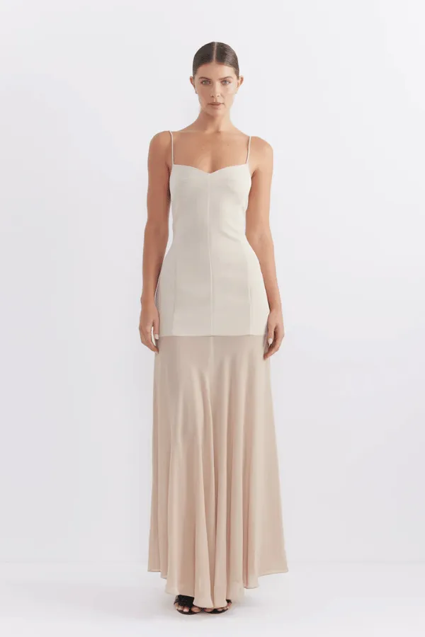 Harriette Maxi Dress Stone