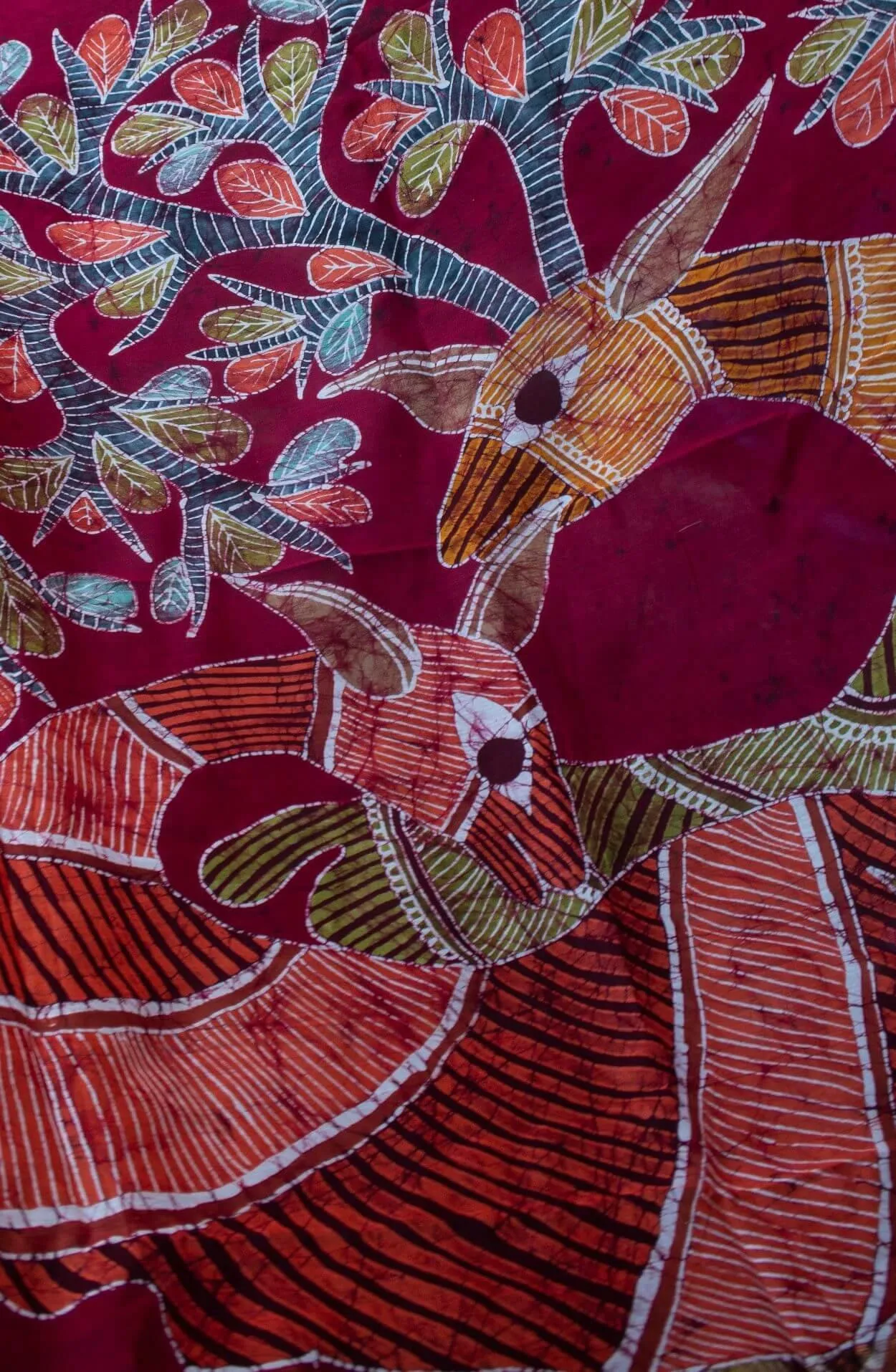 Heeranya-  Narmada Batik Maheswari saree