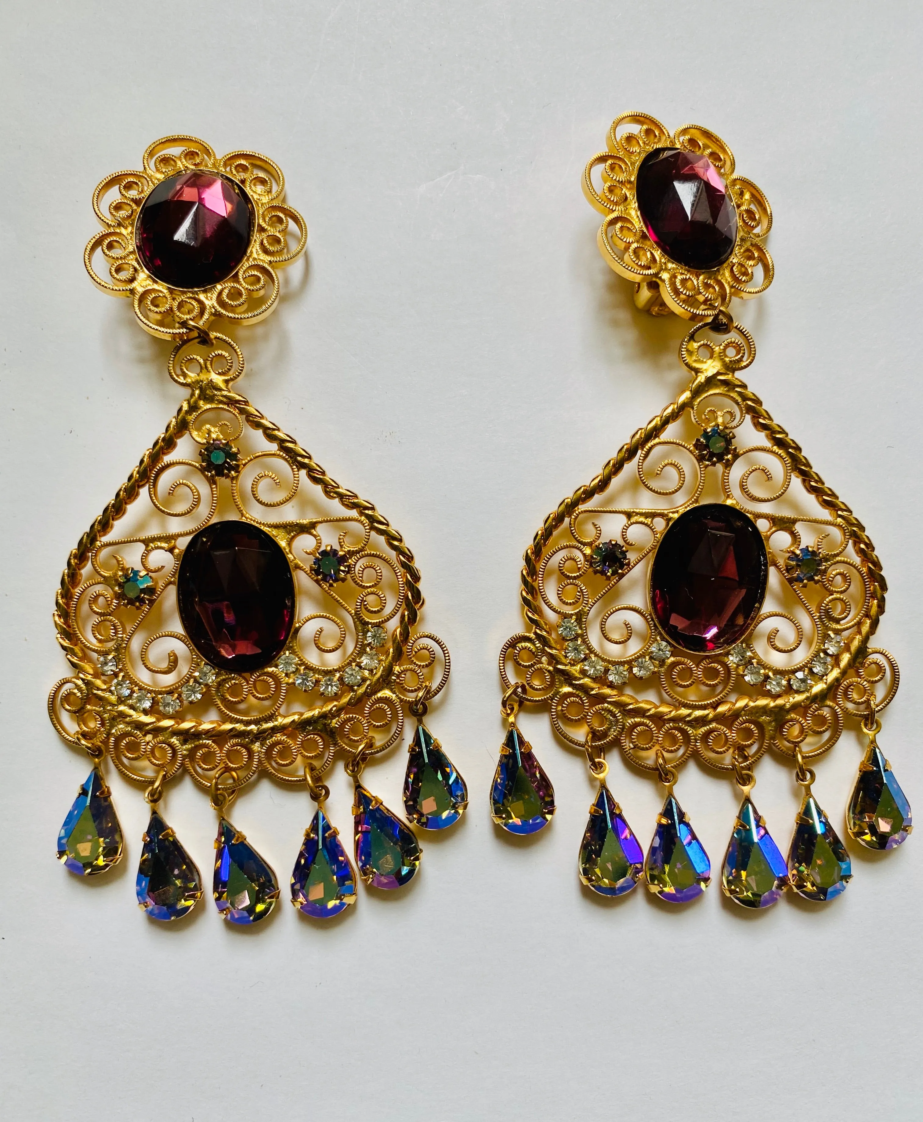 Juliana vintage chandelier earrings