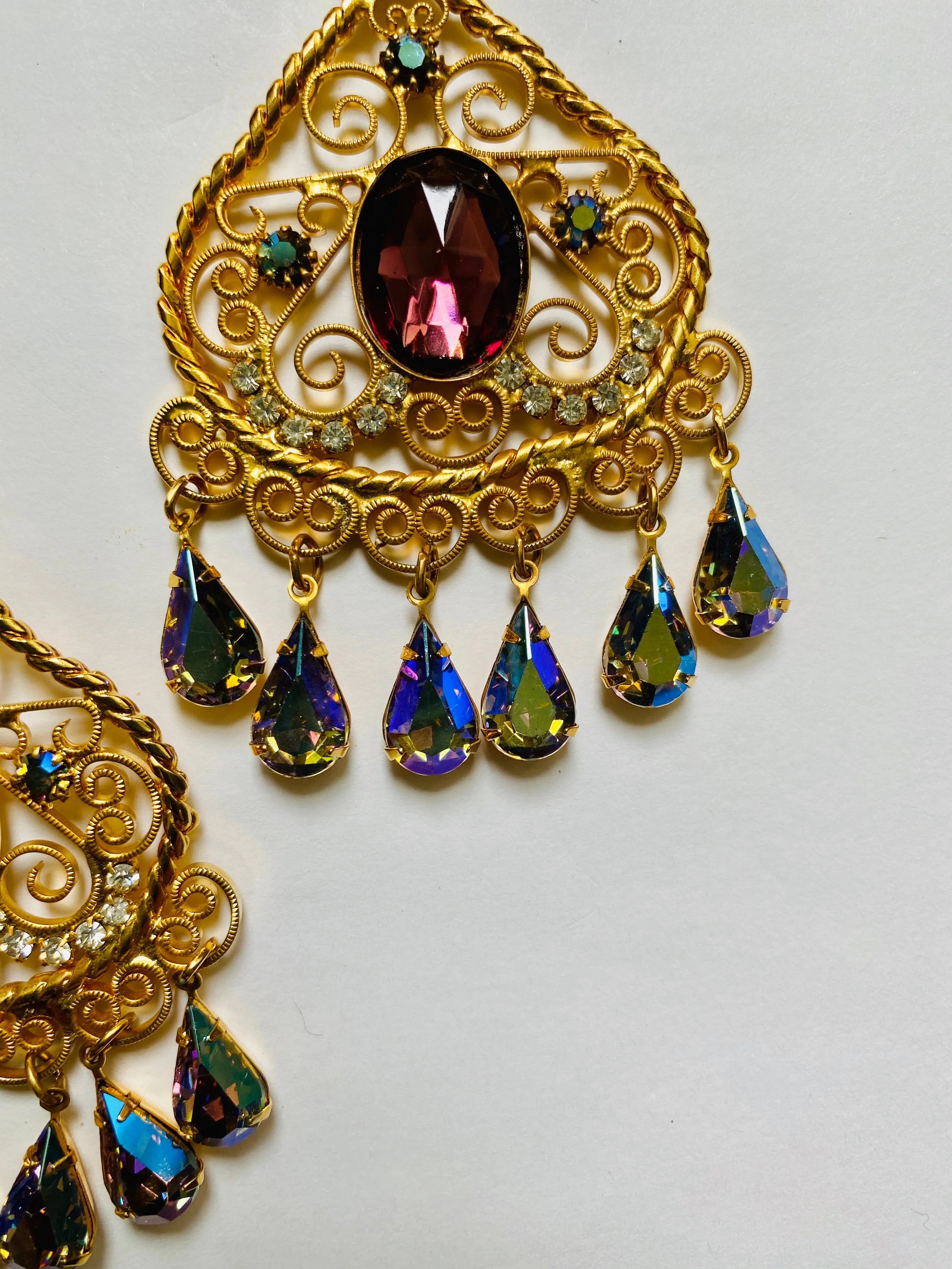 Juliana vintage chandelier earrings