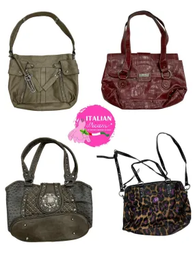 Large size leather branded bags