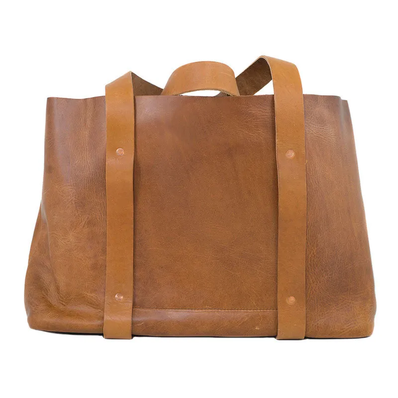 Leather Hideout Tote - Available in Multiple Colors