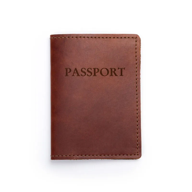 Leather Passport Cover - Available in Multiple Colors