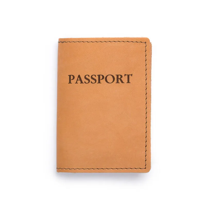 Leather Passport Cover - Available in Multiple Colors