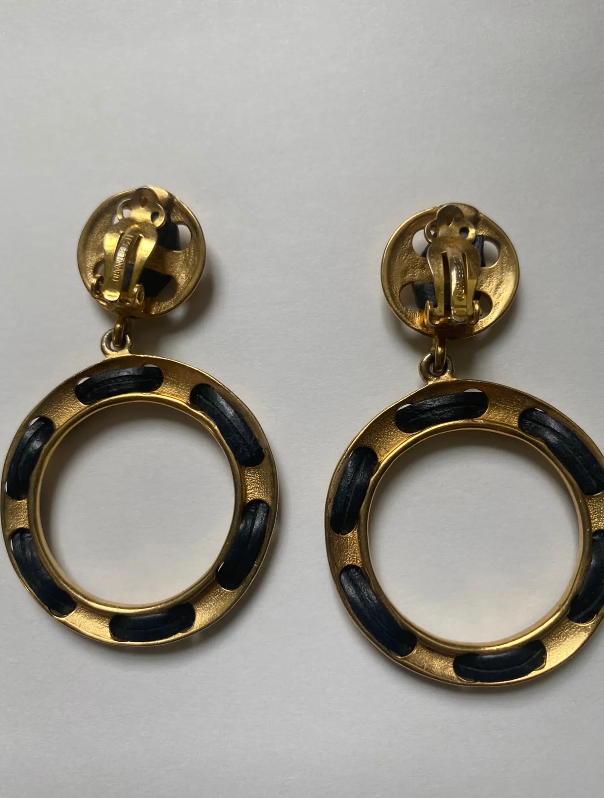 Les Bernard 1960’s hoop earrings