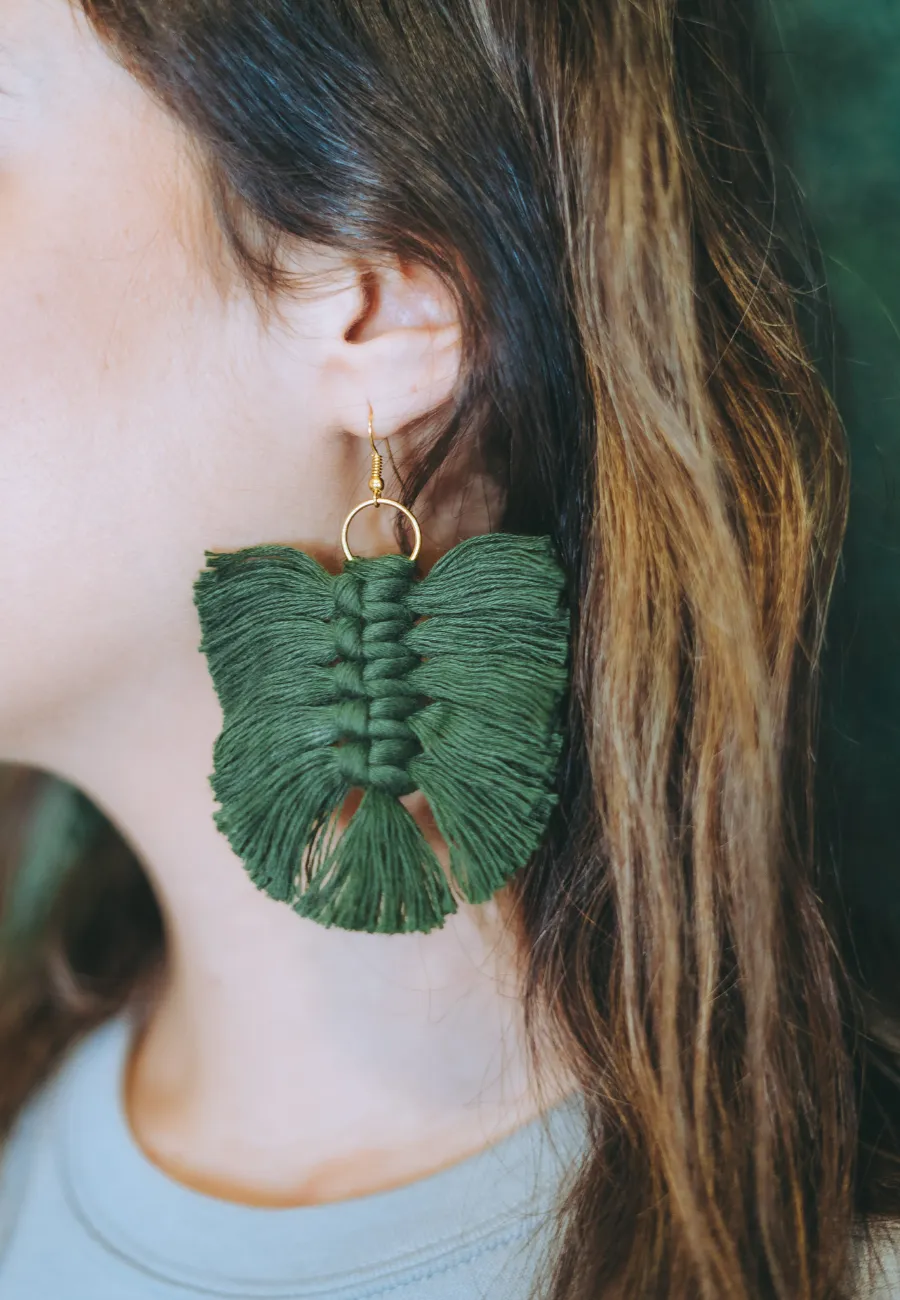 MACRAME EARRINGS (More Color Options)