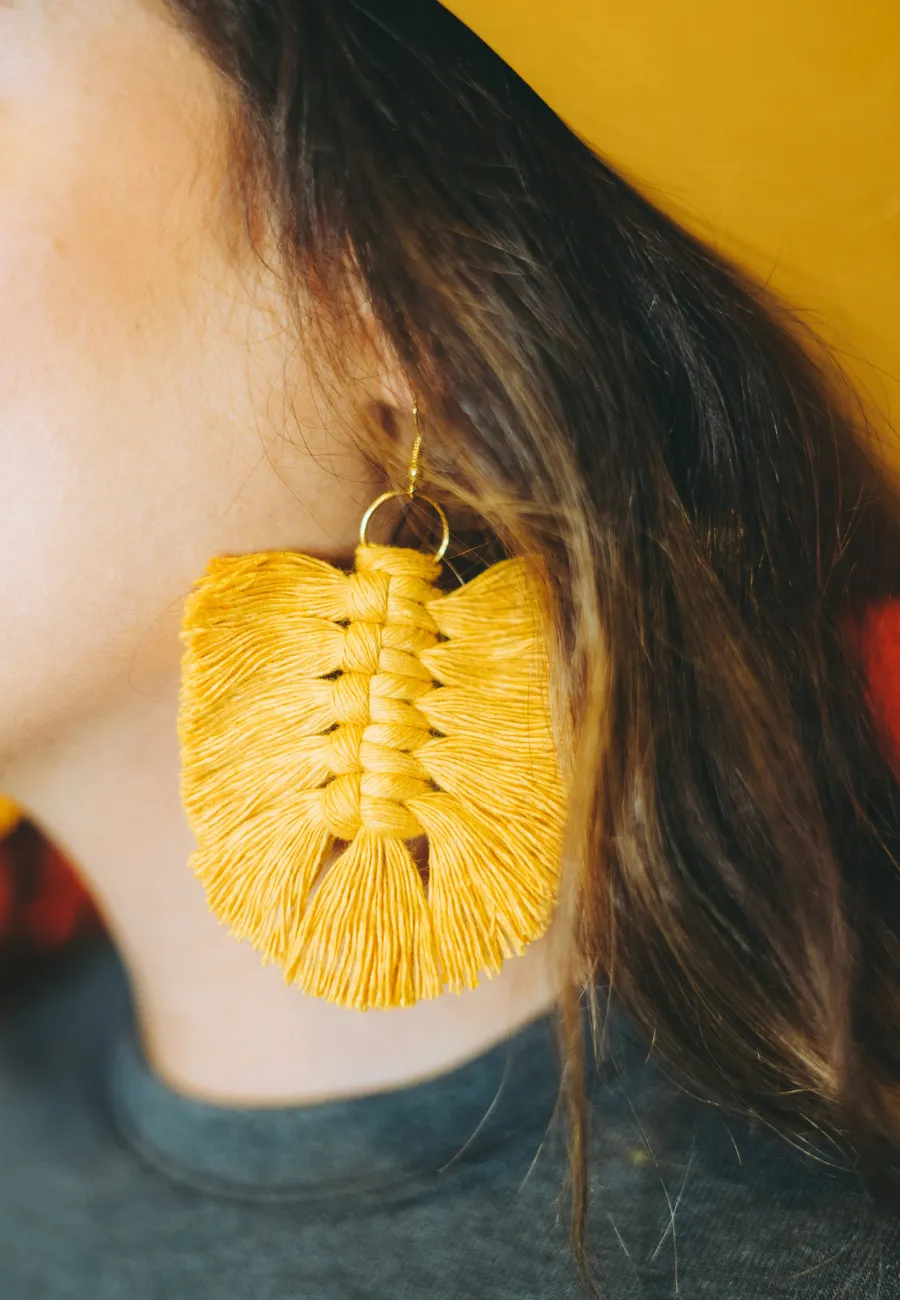 MACRAME EARRINGS (More Color Options)