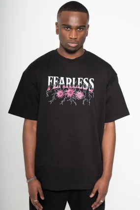 MAGENTA/BLACK FEARLESS TEE