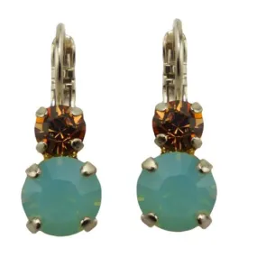 Mariana Handmade Swarovski Crystal Earrings 1190 1317 Topaz  Pacific Opal