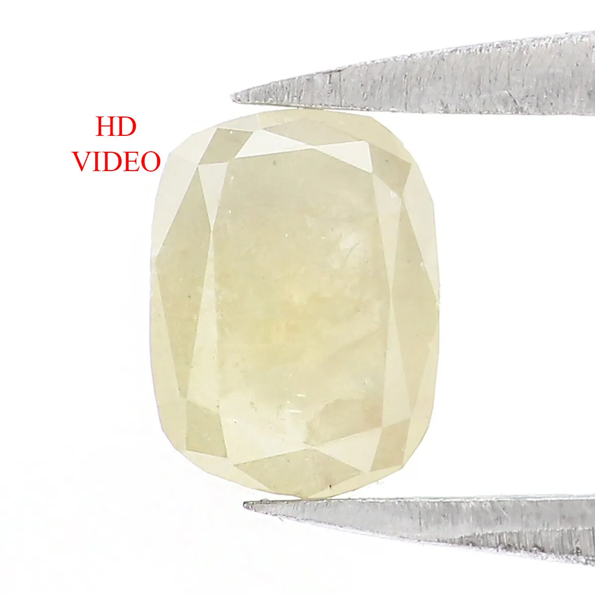 Natural Loose Cushion Grey Color Diamond 0.63 CT 6.00 MM Cushion Shape Rose Cut Diamond KR1273