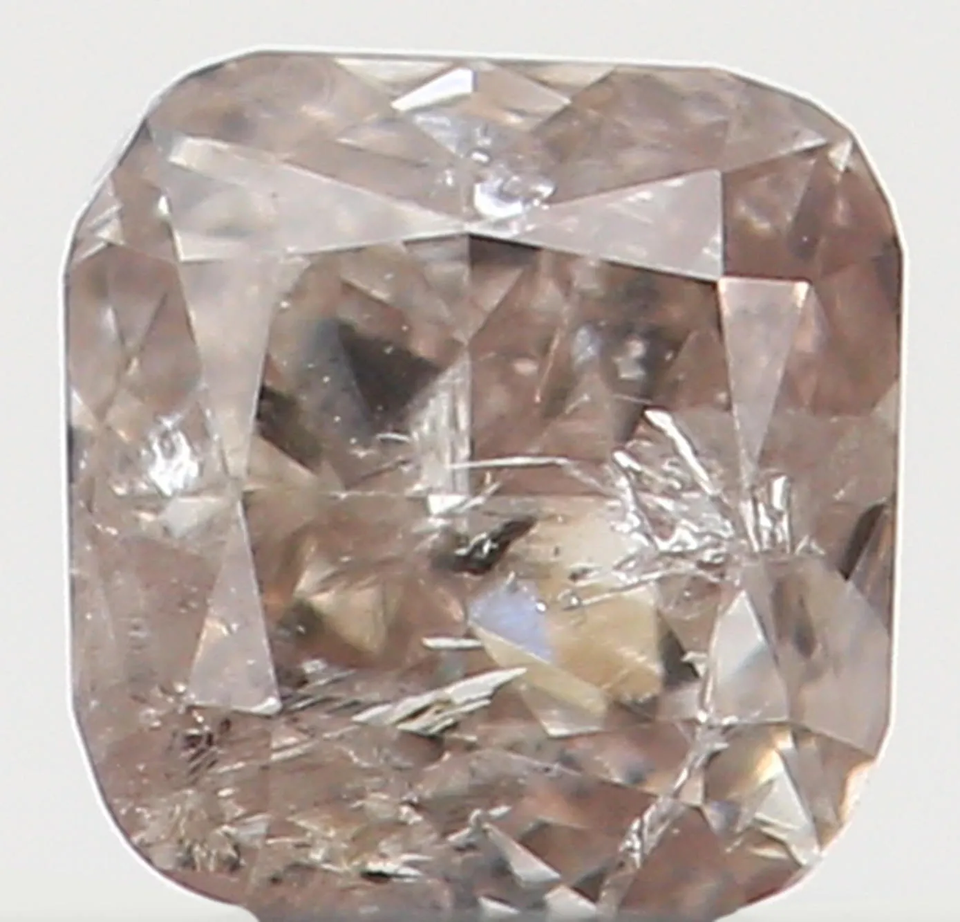 Natural Loose Diamond Cushion Brown Color I1 Clarity 2.60 MM 0.10 Ct L5707