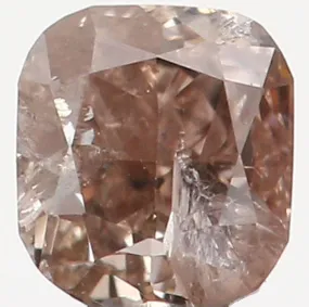 Natural Loose Diamond Cushion Brown Color I1 Clarity 2.70 MM 0.12 Ct KR815