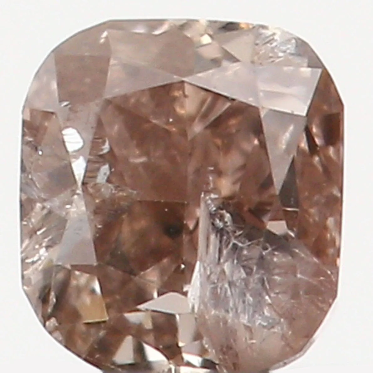 Natural Loose Diamond Cushion Brown Color I1 Clarity 2.70 MM 0.12 Ct KR815