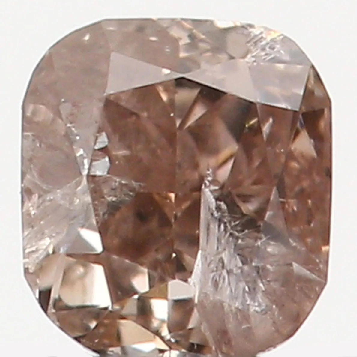 Natural Loose Diamond Cushion Brown Color I1 Clarity 2.70 MM 0.12 Ct KR815