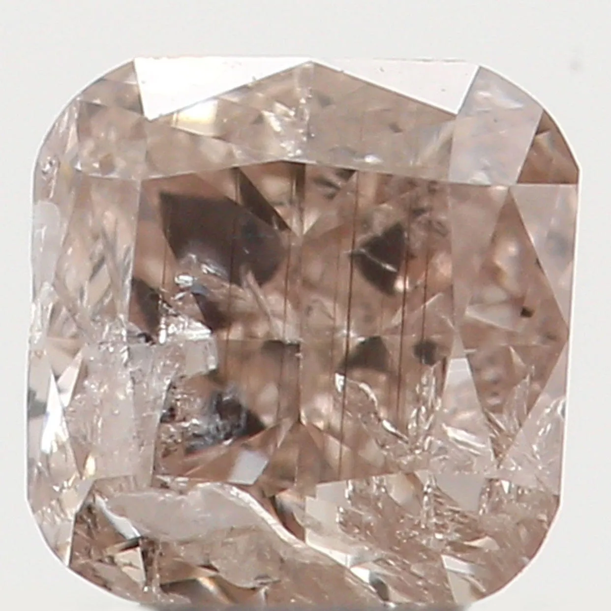 Natural Loose Diamond Cushion Brown Color I1 Clarity 3.10 MM 0.20 Ct L5478