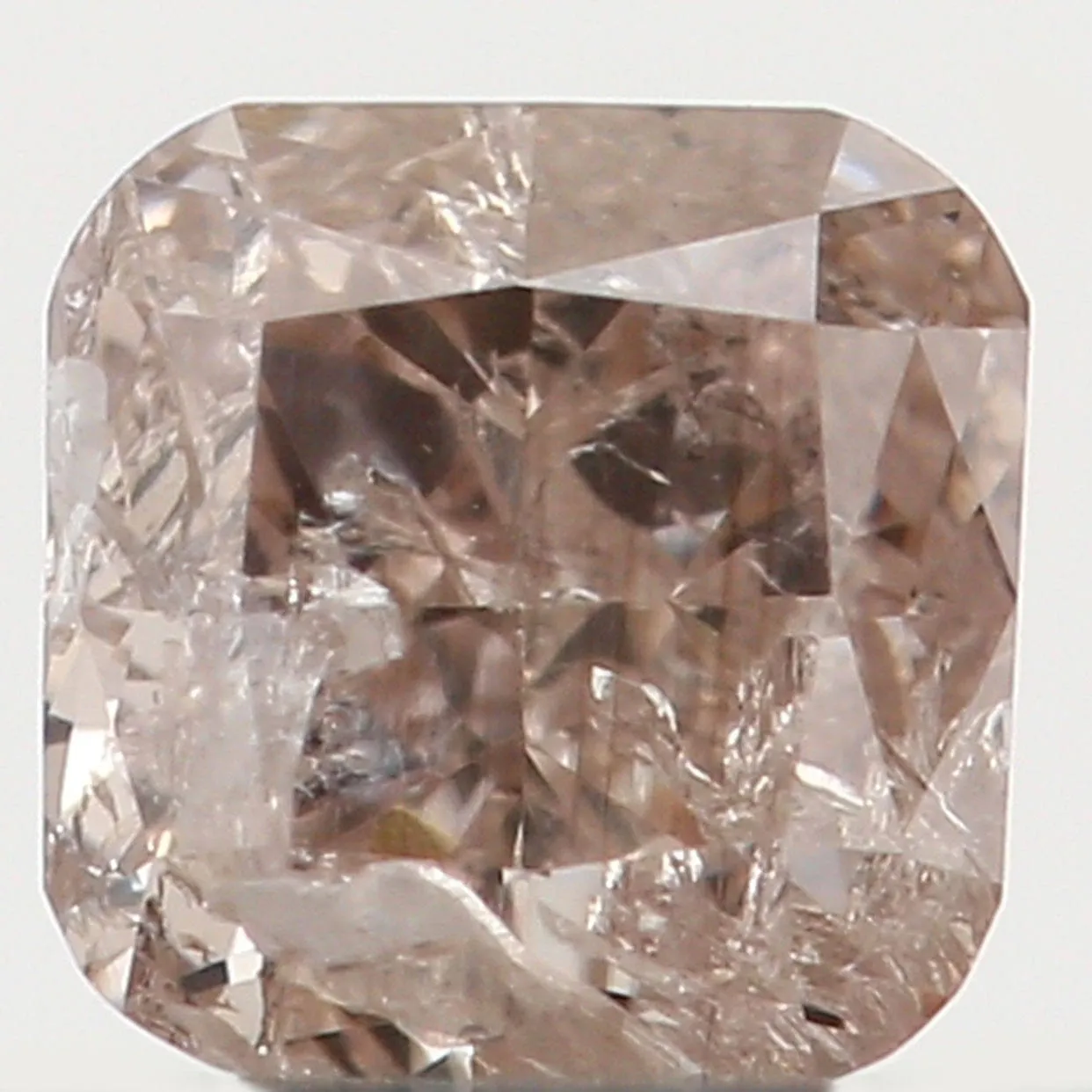 Natural Loose Diamond Cushion Brown Color I1 Clarity 3.10 MM 0.20 Ct L5478